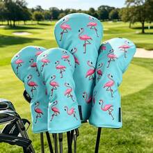 Flamingo Golf Wood Head Cover, Driver & Fairway Wood Headcover, PU Waterproof Golf Club Head Cover - Chicken Drumstick, Single - View 3