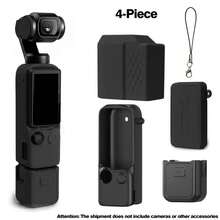 Osmo Pocket 4 / 4P Kit 套裝矽膠保護殼，柔軟矽膠螢幕與麥克風保護套，輕量防護配件組，適用 Pocket 4 - 查看 25