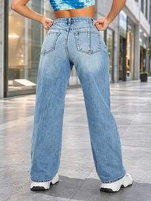 Women Jeans - Blue - View 2