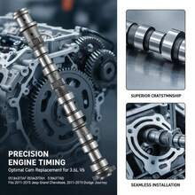 Engine Camshaft, 05184377AF 05184377AH 5184377AD 5184377AE 5184377AF 5184377AG Cam Replacement, Work With 2011-2015  Grand Cherokee, 2011-2019 Dodge Journey, 3.6L V6-XY681504 - Multicolor - View 3