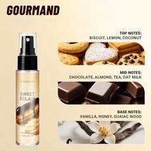 1PC Chocolate Cream Cookie Pheromone Fragrance, Alcohol-Free 30ml Spray | Long-Lasting Alluring Gourmand Scent, Chocolate Almond Cookie Premium Fragrance, Portable Travel Size, Suitable For Daily Use/Vacation/Date Ideal Gift/Valentine's Day/Birthday Gift, Work Gathering Daily Banquet Travel Carry-On Fragrance - View 4