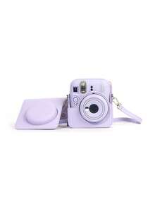 防刮相機保護殼，適用於 Fujifilm 相機 Mini 11/12，防摔相機收納 PU 皮革保護套袋，可調節相機裝飾，旅行、返校、郵輪、海灘必備配件 - 彩色 - 查看 20