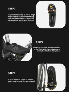 TOSUOD Bicycle Cleats Road Bike Lock Shoes SPD Universal Cycling Shoe Cleats Bicycle Pedal Accessories - Multicolor - View 8
