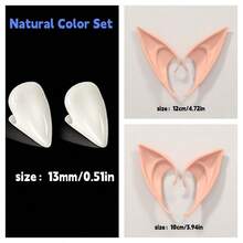 Halloween Realistic Latex Elf Ears Cosplay Prop Party Costume Vampire Fangs Anime Accessory - White - View 13
