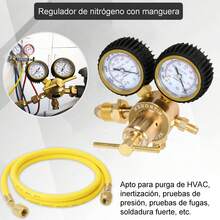 Manómetro Regulador De Nitrógeno Con 150cm Manguera - amarillo - Ver 6