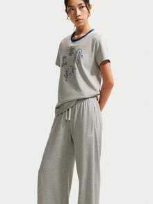 Nike Women's AS W NSW MR PANT WIDE Knit Sports Pants IW1386-050 - Grey - View 3