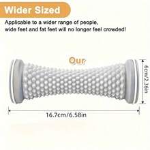 1pc Ergonomic Silicone Foot Roller Massager, Portable Compact Foot Rolling Tool, Smooth Surface, Suitable For Home Office Daily Foot Care Relaxation Accessory - Multicolor - View 10