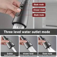 1/2pcs, Multi-Function Kitchen Faucet With 3 Water Modes, Aerator And Delay Device, Universal Swivel Design, Water-Saving And Anti-Splash, Perfect For Washing Vegetables And Fruits, Kitchen Faucet Accessories, Universal Rotating Anti-Splash Faucet Extender, 3-Stage Adjustable Water Aerator, Universal Stainless Steel Faucet Adapter, Suitable For Home Kitchen Sink And Bathroom Vanity - Multicolor - View 7