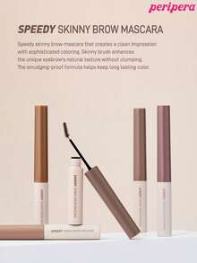 Peripera K-Beauty SPEEDY SKINNY 眉彩筆，眉毛造型凝膠，超細刷頭，輕鬆打造精緻眉妝，防水、持久且防暈染，眉毛造型液，眉毛填充，豐盈眉毛凝膠 - #09 MILKY ASH - 查看 10