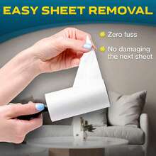 1/2/3/4pcs Mini Portable Reusable Lint Roller, Portable Hair Remover, Detachable Design, Sticky Roller Brush, For Removing Lint, Pet Hair, Dust From Clothes, Carpets, Travel Size, 30 Sheets Mini Lint Paper - A - View 3