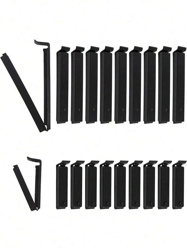 1/5pcs Reusable Plastic Food Clips, Food Bag Sealing Clips, Portable Food Preservation Sealing Clips, Suitable For Various Plastic Bags And Snack Bags, Suitable For Sealing Fruits, Vegetables, Dried Goods, Snacks, Seasonings, Etc.