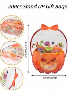 1/10 Stücke Halloween Aufstellbare Geschenktüten, Halloween Kürbis Hexe Kessel Handtaschen Geschenktüten, Halloween Party Kleine Geschenktüten Tragetaschen, Halloween Trick oder Treat Dekoration Süßigkeitentüten, Happy Halloween Dekorationen, Halloween Party Zubehör, - Mehrfarbig - Übersicht 5