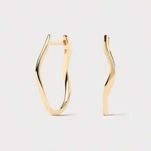 極簡 S925 純銀光滑易夾式設計純色耳環，適合女性日常配戴 - Plain Earrings - 查看 10