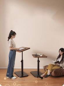 1pc Rotatable And Height Adjustable Small Side Table, Easy To Assemble, Can Be Placed Next To Sofa, Bed Or Used As Coffee Table, Suitable For Indoor, Outdoor And Camping - Multicolor - View 7