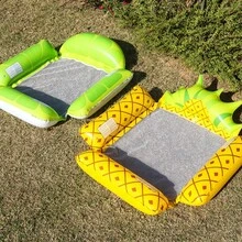 4-Tube PVC Fruit Inflatable Floating Mat, Inflatable Foldable Mesh Hammock, Water Lounger Float, Pool Inflatable Float Board - Multicolor - View 8