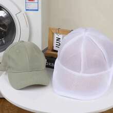 Hat Washing Protection Cover, Baseball Cap Laundry Storage Bag, Reusable Hat Washing Mesh Bag, Home Laundry Hat Care Accessory, Travel Hat Protection Cover, Daily Hat Cleaning Storage Bag, Washing Machine Hat Protection Cover, Outdoor Travel Hat Storage Tool, Daily Use - Multicolor - View 5