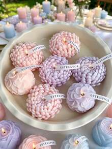 1pc Chrysanthemum & Lotus Silicone Mold Scented Candle Making Mould For DIY Gypsum Soap Epoxy Resin Clay Irregular Desktop Hanging Ornament Silicone Mold Valentine's Day Mother's Day Thanksgiving - A - View 2