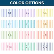 1pc Custom Name Scalloped Stripe Desk Mat, Personalized Teacher Desk Mat, Personalized Name Teacher Back To School Gift, Teacher Gifts - Style 1 - View 2