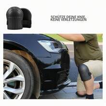 1 Pair Of Black Knee Pads With Thick EVA Foam Padding, Versatile Knee Pads For Gardening, Floor Laying, Mechanical Work, Cycling And Yoga - 1 Pair - View 4