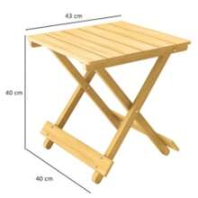 Wooden Foldable Outdoor Coffee Table - T0001-01-13512 - View 9