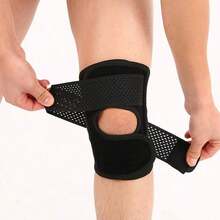 Universal Sports Knee Pads High Elasticity Sleeve For Men And Women Suitable For Hiking, Running, Yoga, Daily Activities And Work - Black - View 4