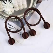 1pc Minimalist Twisted Polyester Curtain Tieback, Flexible Twistable Curtain Fastener, Home Window Decor, Ideal Gift For Valentine's Day, Wedding, Birthday, Thai Style Curtain Tieback Rope, Curtain Rope Holder, Window Decoration, Housewarming Gift - Coffee Brown - View 4
