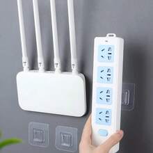 Transparent Unmarked Holeless Installation Snap Clips For Hanging Power Outlets And Picture Frame Decor, Suitable For Bathroom, Kitchen, Office - A - View 4