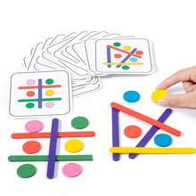 Children's Puzzle And Thinking Puzzle Board Game For Early Childhood Education Of Boys And Girls, Color Recognition Matching, Building Block Puzzle Toy Matching, Question Card Matching, Cognitive Matching Toy Suitable For Children's Various Gifts - Multicolor - View 6