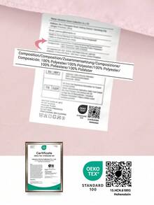 2/3件套浪漫法式风格被套套装，包含1个被套和1/2个枕套，超柔软，四季皆宜，优雅时尚，是居家和宿舍的理想之选，通过Oeko-Tex认证 - 淺粉色 - 查看 10