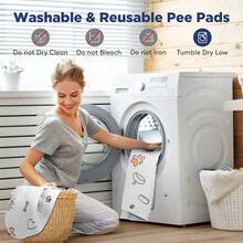 1pc/2pcs Washable & Reusable Dog Pee Pads, Super Absorbent Thickened Leak-Proof Non-Slip Puppy Training Pads, Suitable For Cages, Fences, Floors, Whelping Boxes & Toilet Training, Suitable For Cages, Toilet Training And Toilet Rest - one-size - View 6