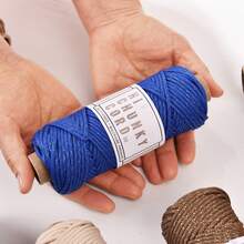 1pc 50M 3mm Braided Polyester Core Paracord, Low Stretch Heavy Duty Cord, DIY Craft Rope For Macrame, Bag Making, Gift Packaging, Tent Guyline, Handmade Wall Decor & Handicraft Projects - Multicolor - View 4