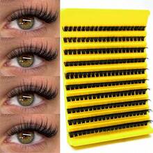 180 Peças Cílios em Tufos Felpudos D-Curl Olho de Gato, Separados em Esquerda e Direita 80D, 80D Cílios em Tufos DIY, Densos e Naturais, Longa Duração e Duráveis, Ultra Leves e Macios, Reutilizáveis, Adequados para Iniciantes, Vida Diária, Festas, Viagens, Festivais de Música, Etc. Cílios em Tufos, Cílios Individuais, Cílios Postiços, Cílios Postiços Individuais de Vison, Extensões de Cílios, DIY em Casa - D - Visão 8