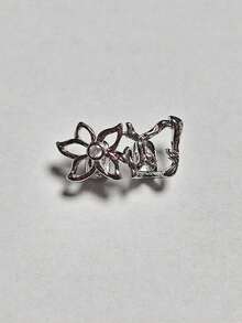 Unisex Silver & Gold Tooth Grillz Luxury CZ Rhinestone Flower Hip Hop Style Customizable Teeth Accessories For Halloween, Tooth Brush, Teeth Cleaning Tool, Dental Accessories, Travel Toothbrush - Multicolor - View 6