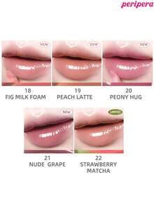 Peripera K-Beauty Ink Glasting 唇釉，純素，含植物萃取油，水感裸色唇釉，鏡面水光唇釉，玻璃唇釉，豐唇效果，自然保濕，輕盈滋潤，提亮光澤，持久，舒適，不黏膩 - # 21 NUDE GRAPE - 查看 10