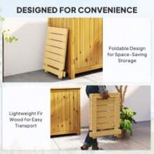 Wooden Foldable Outdoor Coffee Table - T0001-01-13512 - View 5