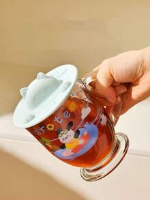 1pc Multifunctional Cat Cup Lid, Heat Resistant, Dust-Proof, Insect-Proof, Cute Silicone Coffee Cup Lid, Tea Cup Lid, Mug Lid - Multicolor - View 3