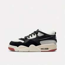 Nike Women's AJ4 RM Comfortable Versatile Shock-Absorbing Durable Low-Top Basketball Shoes FQ7938-100 - Black and White - View 4