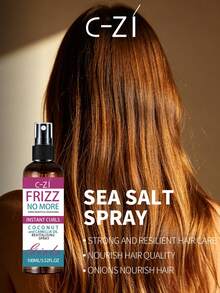 Spray para el cuidado del cabello C-ZI. Fórmula de rápida penetración que se hunde profundamente en el núcleo del cabello y retiene la humedad interior. Suaviza los mechones rígidos y secos y previene los enredos y la sequedad. Domina el frizz y deja el cabello suave y sedoso. Ideal para cabello rizado. 100ml/3.52fl.Oz - 100 ml - Ver 5