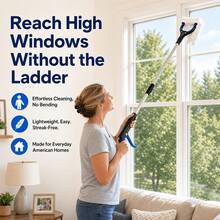 Foldable Reacher Grabber Tool, Extra Long Extendable Trash Picker Upper, 360° Rotating Jaw & Strong Magnetic Tip, Ergonomic Handle For Elderly Handicapped Seniors, Durable Household Aid For Trash Pickup, Cleaning, Item Retrieving - Blue - View 5