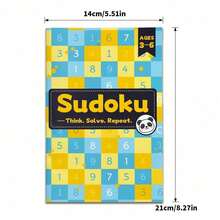 Children's Easy Sudoku Practice Book, Beginner Number Grid Puzzle For Early Learning, Select Age 3-6 6-9 9-12 12+ - Sudoku Book - View 7