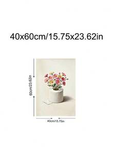 1pc Funny Mouse Holding Toilet Paper Art Print, Toilet Paper Flowers Print, Festival Gift, Suitable For Bedroom,Living Room, Bathroom,Wall Arts,Wall Decor,Home Decor,Room Decor, Canvas Wall Art, Posters, Wall Art With Frame, Optional Frame ﻿ ﻿ - 1PCS - View 12