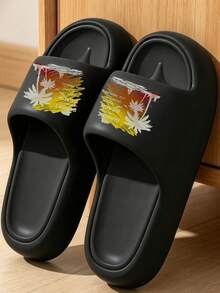 Spring/Summer Minimalist Versatile Thick Sole Sandals, Comfortable Sole For Long Wear Without Fatigue, Easy To Clean, Suitable For Indoor And Outdoor Use, Men/Women/Couple Style, Birthday/Housewarming Gift - Black - View 8