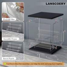 Glass Display Cabinets - Black - View 6