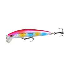 8pcs Floating Minnow Lures With Built-In Rattles, Short Lip, 9.5cm/8.5g Bionic White Striped Bait For Bass And Amur Carp, Outdoor Fishing Supplies - Multicolor - View 7