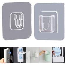 Removable Wall-Mounted Fasteners, No-Drill Transparent Adhesive Hooks, Suitable For Kitchen, Bathroom, Office Organization - A - View 9