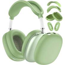 4-Piece Set New Max 1/2 Silicone Protective Case, Apple Over-Ear Bluetooth Headphone Protective Shell, Transparent Earphone Cover, Dustproof Ear Cups, Headband, Headband Cover, Outer Shell Silicone Protection 4-Piece Set - Multicolor - View 2