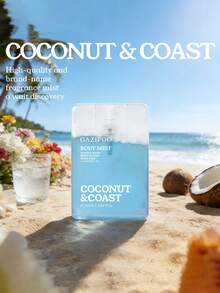 1 Stück Coconut Coast Duftspray, 20ml tragbare Größe, Mischung aus frischer Meeresbrise und Kokosnuss-Aroma, langanhaltend und reichhaltig, hergestellt aus natürlichen Pflanzenextrakten, unverzichtbar für Pendeln und Dates, um Atmosphäre zu schaffen - tragbares Kartenspray, steigert Selbstvertrauen und Charme, auslaufsichere Flasche, perfekt für Valentinstag, Partys und Reisen, das perfekte Geschenk! - Duoxiang - Übersicht 5