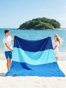 Extra Large Sandproof Beach Blanket, 4-7 Person Outdoor Picnic Mat, Lightweight Portable Quick Dry Sandproof Family Camping Hiking Blanket, Compact Foldable, Summer Essential - Multicolor - View 5
