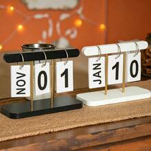 Nordic Minimalist Creative Flip Calendar, Desktop Decorative Calendar, Suitable For Home Living Room, Dining Table, Coffee Table, Office Desk Decoration - Housewarming Gift - A - View 7