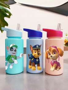Paw Patrol 水壺，藍色、紫色、粉色與綠色，適合夏季與秋季。500ml/16oz 附吸管，大容量，便攜手持，適合戶外活動、通勤、生日禮物與萬聖節禮物（蓋子隨機）。 - 彩色 - 查看 2